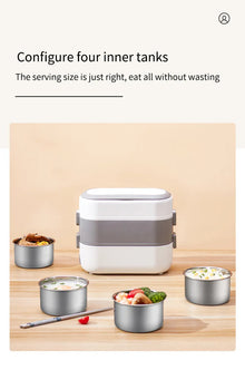 Portable Electric Heating Lunch Box Multi-Functional Reservation Electric Bento Box for Office Workers And Students