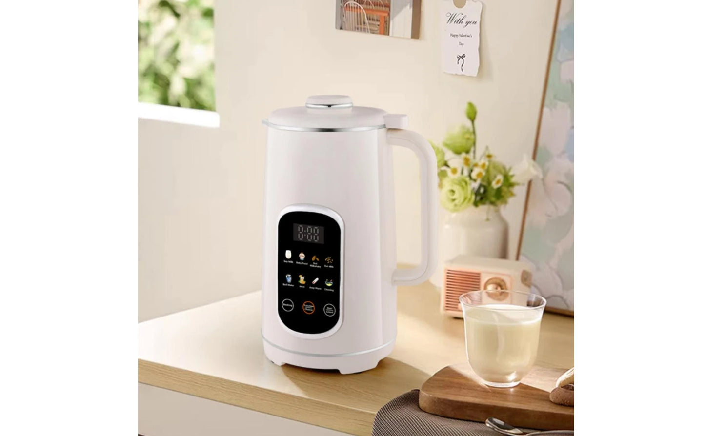 Automatic Soy Soy Milk Appliance 8-in-1 Multifunctional Multifunction Blender Soybean Milk Machine No Filtering Blender