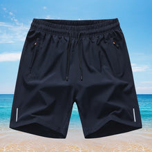 Summer Men Beach Homme Ice Cool Comfortable Breathable Stretch Slim Fit Sports Running Bodybuilding Shorts  Plus Size M-8XL