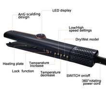 Multi Styler 2in1 LCD Display Hair Dryer Wet and Dry Hair Straightener Ion Portable Air Styling Hair Straighten