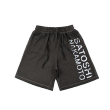 Summer SATOSHI Shorts Vintage Distressed Washed Faded Classic Letter Print Drawstring Pants Hiphop Street Five Point Sweatpants