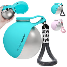 2-in-1 Portable Dog Water Bottle for Small Dogs - Leak-Proof & Compact Dog Travel Water Bottle -Stainless Steel Bottle & Silicon