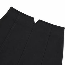 Women Black High Waist Wide Leg Elastic Streetwear Shorts