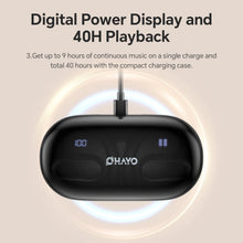 OHAYO Open Ear Earbuds Bluetooth 5.4 Sport Wireless Headphones 40Hrs Playtime Ear Buds Over Ear with Microphone IPX6 Sweatproof