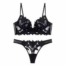 Women Lace Lingerie Set Elegant Sexy Bra Set See Through Underwear Ventilate Ladies Bra and Panty Set