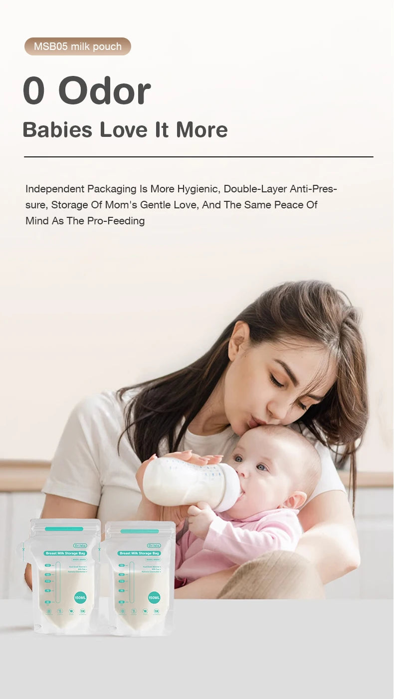 MAMIJOY 10/30Pcs 150/250ML Breast Milk Storage Bag Disposable Capacity Frozen Milk Storage Bag BPA Free MSB05