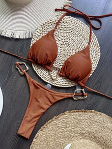 Sexy Halter Micro Bikini 2026 Women Swimsuit Thong Set