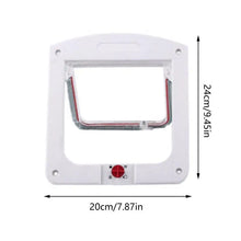 Pet Door 4 Way Locking Large Dog Cat Door Flap Install in Interior and Exterior Doors Weatherproof Pet Door for Wooden PVC Door