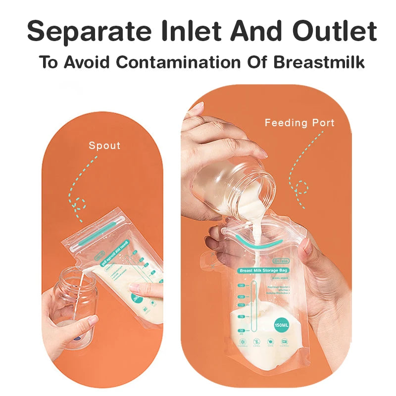 MAMIJOY 10/30Pcs 150/250ML Breast Milk Storage Bag Disposable Capacity Frozen Milk Storage Bag BPA Free MSB05