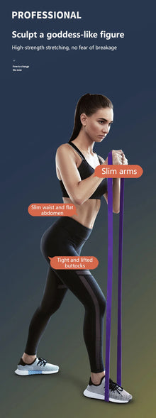 New 1Pcs Tough Latex Resistance Band Elastic Exercise Strength Pull-Ups Auxiliary Band Fitness Equipment Strengthening Train