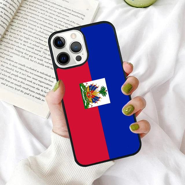 Haiti Haitian Flag Phone Case for iPhone 17 Air 16 PRO MAX 15 14 PLUS 11 12 13 Back Cover Fundas Shell