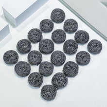 Lot de 6/12 éponges à récurer en acier inoxydable, antirouille, anti-rayures, tampons à récurer ultra-résistants pour un nettoyage en profondeur des casseroles, poêles, grills, éviers et cuisine