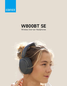 Edifier W800BT SE Over-ear Headset Wireless Bluetooth Headphones Bluetooth 5.4 Gaming Mode 45H Battery Life with Microphone