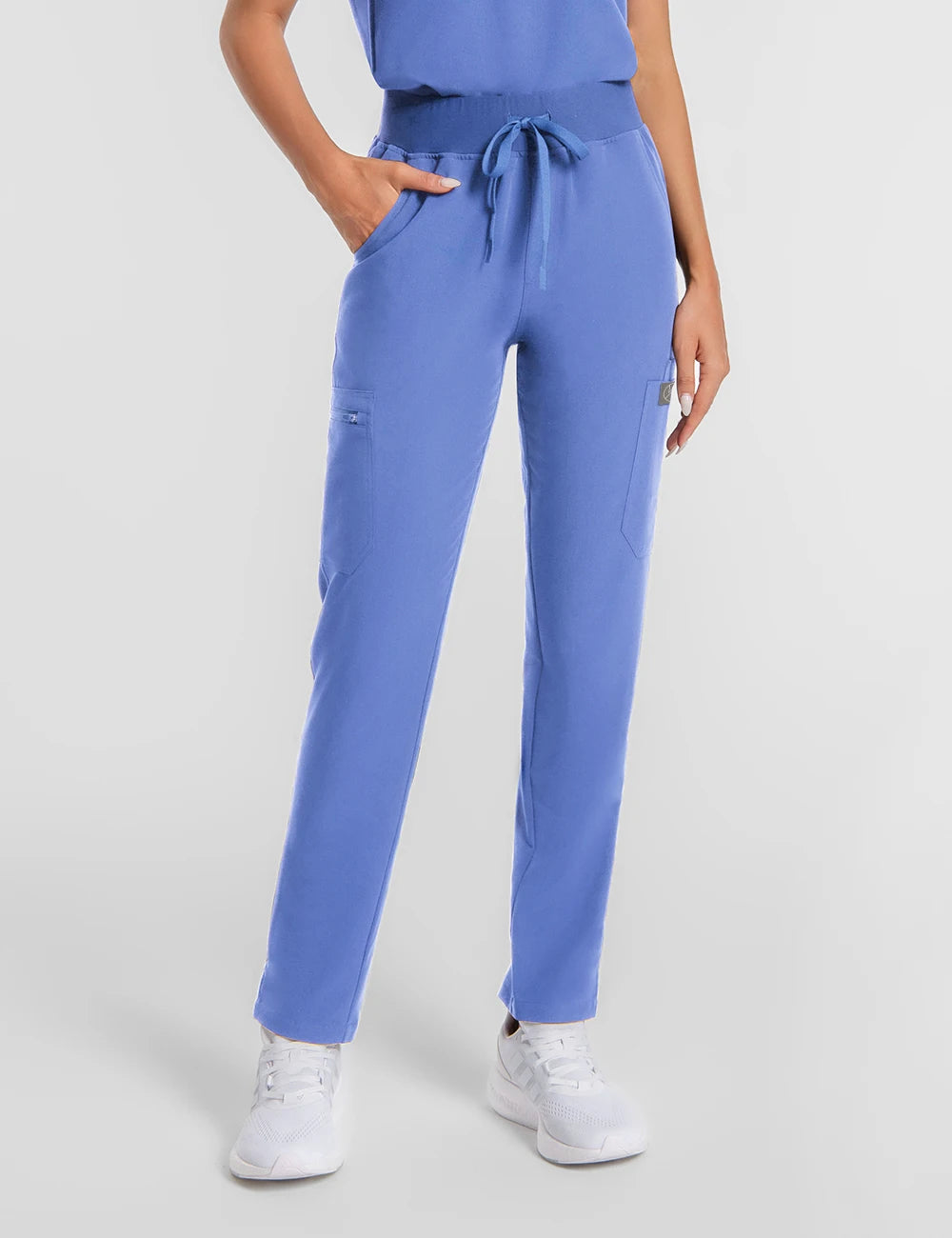 KUNGFU SCRUBS Women Nurse Scrubs Medical Uniform Top Antibacterial Soft Wrinkle-resistant Waterproof T-shirt Pencil Pants