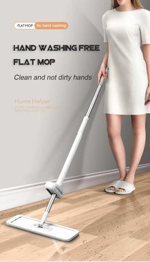 Magic Self-Cleaning Squeeze Mop Microfiber Spin And Go Flat Mop For Washing Floor Home Cleaning Tool Bathroom Accessories Set