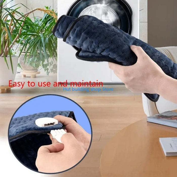 T21C Electric Blanket Throw Heated Blanket Flannel Fast Heating Heating Pad Washable Auto Shut Off Heat Shoulder Wrap
