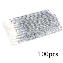 100 Pcs Disposable Lip Lint Free Applicators Lipstick Testers Wands Applicators for Makeup Lip Brushes Makeup Beauty Tool