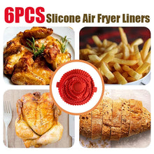 Air Fryer Silicone Tray Baking Mat Fried Basket Liner Pot Holder Grill Pan Replacement Bakeware Pizza Pan for Healthy Cooking
