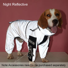 Imperméable pour grand chien d'extérieur, veste réfléchissante anti-UV, manteau de pluie à capuche pour animal de compagnie, combinaison imperméable pour chiens de taille moyenne et grande