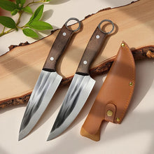 Hand Forged Boning Knife Full Tang Kitchen Chef Cleaver Butcher's Knife Slicing BBQ Fishing Ultra-Sharp Cutting Tools
