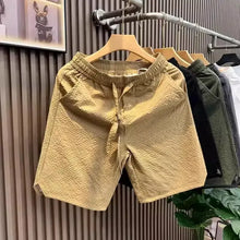 Ice Silk Five-Part Men's Shorts Lightweight Summer Workwear Loose Fit Sporty Cargo Shorts Casual Straight Leg Pants
