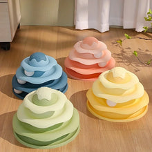 3-Layer Cat Turntable Toy Interactive Pet Cat Toy Tower Tracks Cat Toy Educational Play Indoor Cat Teaser Durable Polypropylene