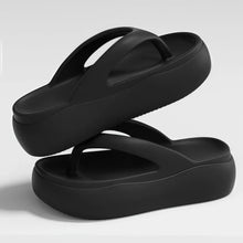 Height-increasing Platform Slippers Non-slip 5CM EVA Beach Sandals Soft Sole Anti-odor Women's Flip Flops Everyday Outfits
