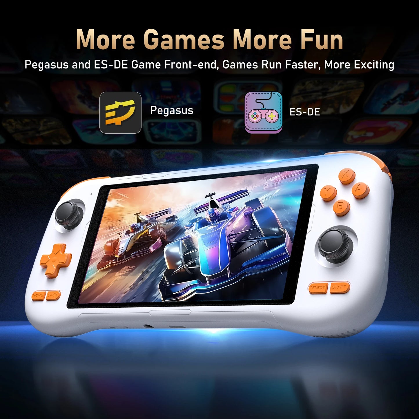 KINHANK K56 Portable Game Console 5000mAh Supports 50 Emulators (PS1/PSP/DC/SS) Android 14 WiFi Hot Sale 5.5-Inch Touchscreen