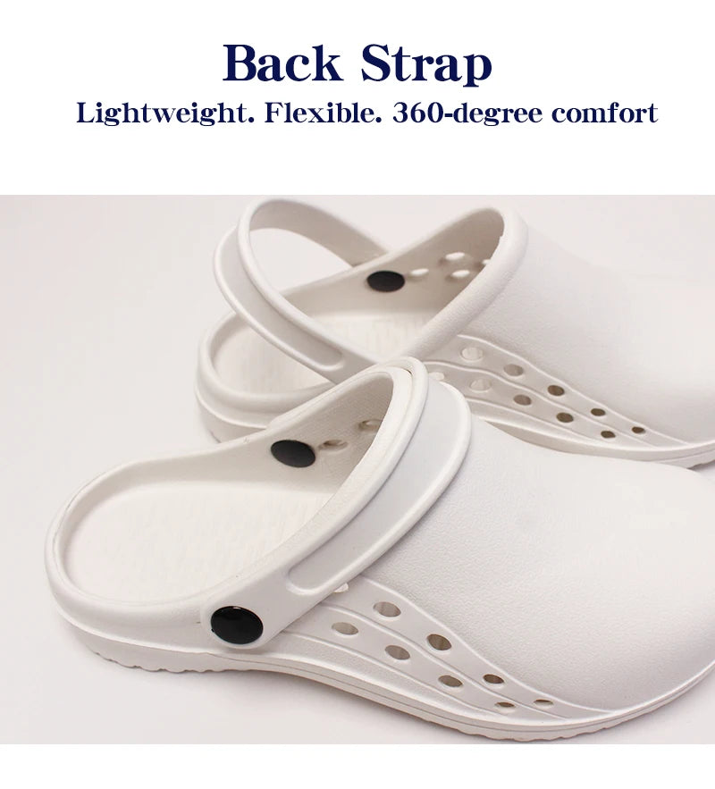 Non-slip Doctor Work Shoes Step-in Medical Clogs Premium Operating Room Shoes EVA Hospital Scrub Clogs Soft Dentist Vet Slippers