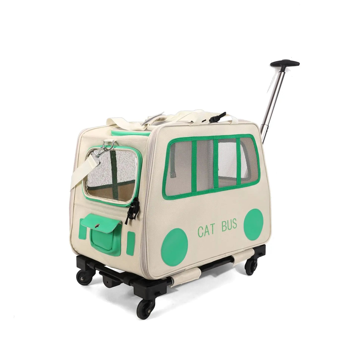 Large Capacity Portable Pet Cart Dog Breathable Pet Touring Car Zipper Sealed Backpack Out Luggage