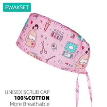 New printed scrub cap for Anesthesiologist cotton Anaesthesia medical nursing hats woman man surgical caps operating room hat
