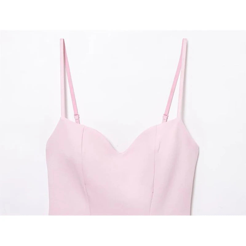 Dresses Summer Women's 2026 New Chic Slim Tube Top Elegant Mini Camisole Women's Dress Street Fashion Youth Holiday Dress