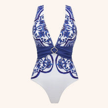 2024 Vintage Printed One Piece Swimsuit Women Beachwear