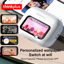 Original Thinkplus TWS Wireless Bluetooth Earphones Noise Canceling Headsets Full Color Touch Screen Headphones Hi-Fi Earbuds