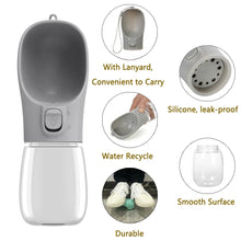 Pet Portable Big Dog Water Bottle for Small Large Dogs Outdoor Hiking Leakproof Puppy Drinking Bowls Golden Retriever Supplies