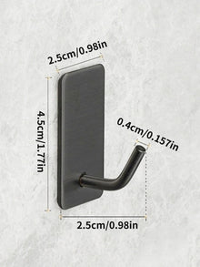 4/8pcs stainless steel small hooks, no drilling, wall mounted, kitchen, bathroom, office key hooks wall hook adhesive wall hooks