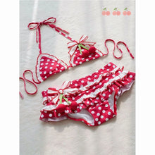 2026 Y2K Lace Up Vintage Bikini Set For Women Beachwear