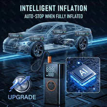 Portable Car Tire Inflator Powerful Tyre Compressor Electric Air Pump Wireless LCD Display Air Injector for Car Motorcycle Ball