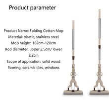 UNTIOR Squeeze Self-draining Collodion Mop Wood Floor Tiles Spin Household Cleaning Tools to Clean Walls and Ceilings Floor