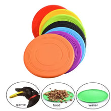 Jouet soucoupe volante interactif en silicone pour chiens et chats, disque volant résistant à la mastication, jeu pour animaux de compagnie idéal pour le dressage des chiots