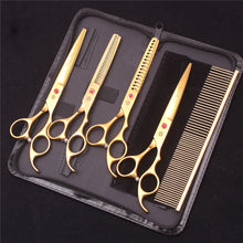 Pet Grooming Scissors Purple Dragon Japan Stainless Pink Curved Scissors For Dogs Dog Thinning Scissors Pet Chunker Shears Z3003