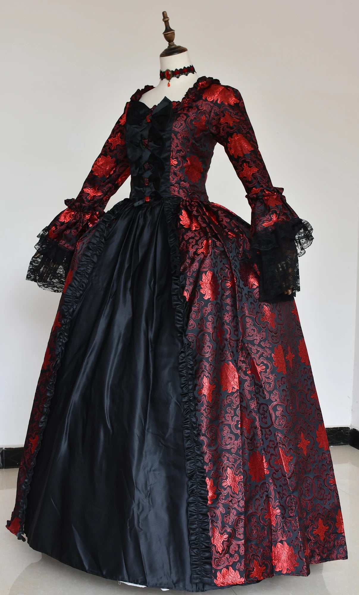 18th Century Women Marie Antoinette Dresses Long Victorian Rococo Gowns Historical Theater Clothing