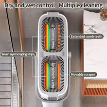 Spin Flat Mop With Bucket Set 40cm Hand Free Floor Cleaner Microfiber Automatic Separation Sewage Water Household Cleaning Mop