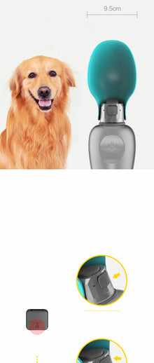 Gourde portable pour chien, distributeur d'eau de voyage pour petits, moyens et grands chiens, écuelle pour animaux, accessoires d'alimentation pour Labrador