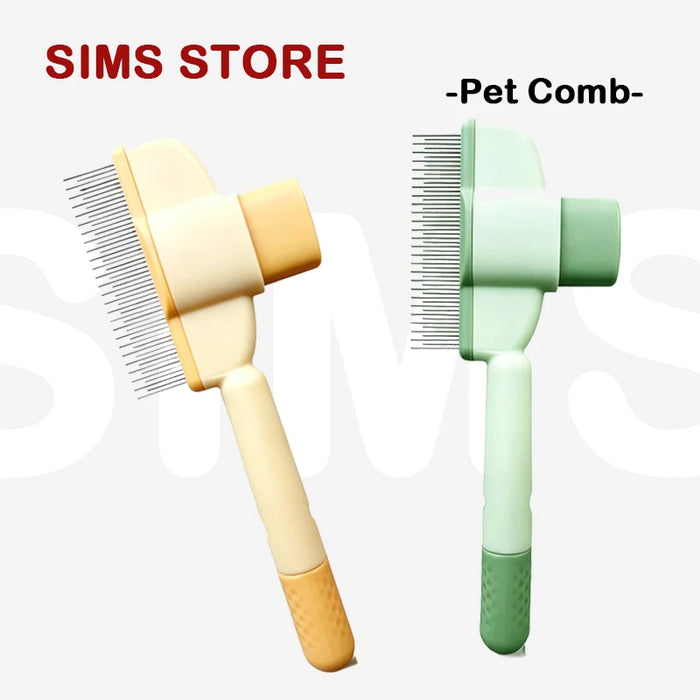Brosse de toilettage autonettoyante pour animaux, peigne de démêlage anti-perte, élimine les poils morts, peigne pour chien et chat