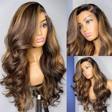 Highlight Wig Human Hair 13x6 Hd Lace Frontal Wig 13x4 Honey Blonde Body Wave Lace Glueless Front Wigs Woman Brazilian Remy Hair