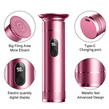 Aluminum Alloy Electric Foot Grinder For Feet - Dual Power Type-C/Battery, Callus & Dead Skin Remover Pedicure Tool