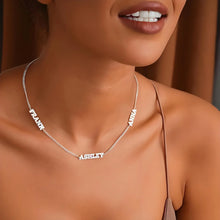 Personalized 18K Gold - Plated Multi - Name Necklace for Women, Custom 2 - 3 Names Bohemian Style, Ideal Gift for Mother's Day,