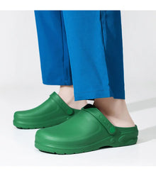Non-Slip Closed-Toe Operating Room Slippers, Medical Closed-Toe Slippers, Hospital Clogs, Surgical Shoes for Departments, Dual-Use