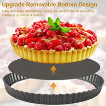 2pcs Chrysanthemum Pie Plate with Removable Bottom & Oil Brush Set, Non-stick Fluted Tart Pizza Pan Home Kitchen Baking Mold XJM